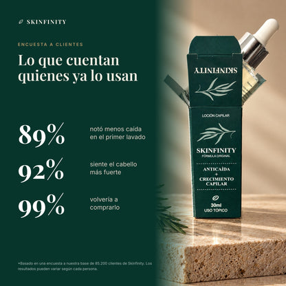 Serum Skinfinity - Fórmula avanzada de Saw Palmetto y Jojoba para crecimiento capilar