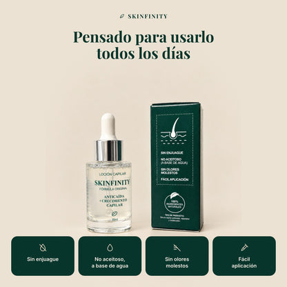 Serum Skinfinity - Fórmula avanzada de Saw Palmetto y Jojoba para crecimiento capilar