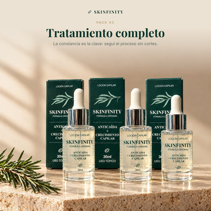 Serum Skinfinity - Fórmula avanzada de Saw Palmetto y Jojoba para crecimiento capilar