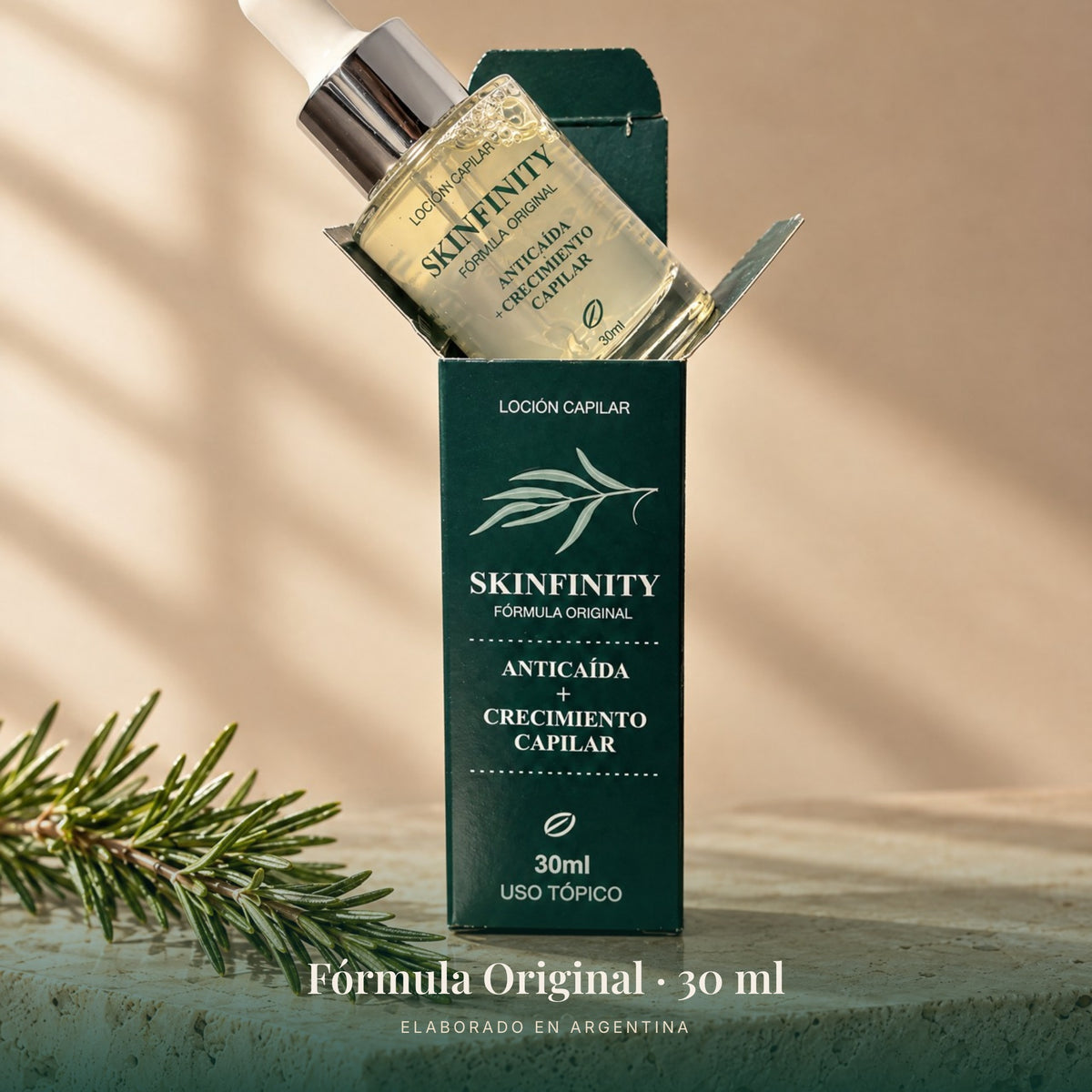 Serum Skinfinity - Fórmula avanzada de Saw Palmetto y Jojoba para crecimiento capilar