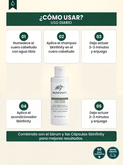 Acondicionador Fórmula Anti-Caída Triple Bloqueo Anti-DHT - Skinfinity