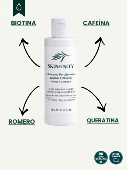 Shampoo Fórmula Anti-Caída Triple Bloqueo Anti-DHT - Skinfinity